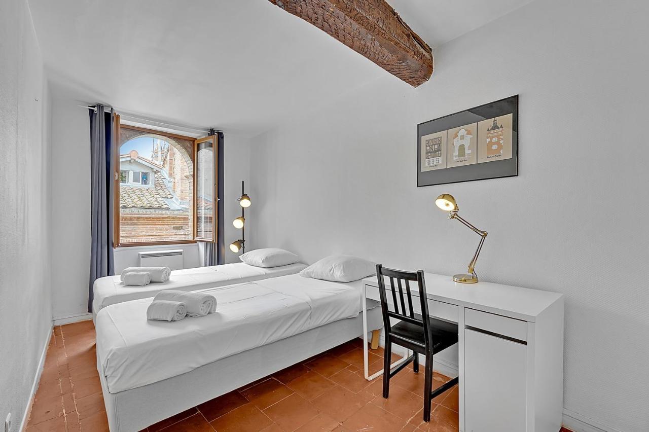 Le Regans - Charmant Appartement En Tomette Toulouse Kültér fotó